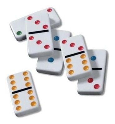 Imagem de Jogo Dominó Profissional Estojo C/ 28 Peças Caixa De Metal