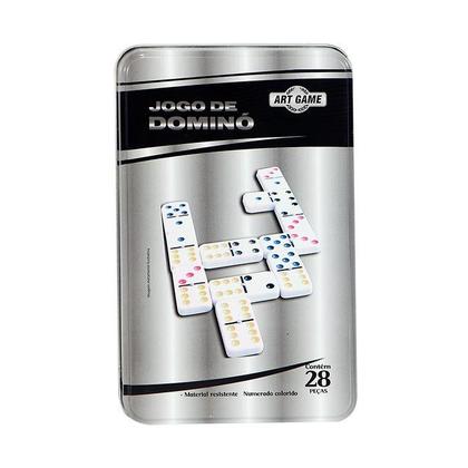 Jogo Domino Profissional Na Lata - M Mayumi Imagem de Jogo Domino Profissional Na Lata