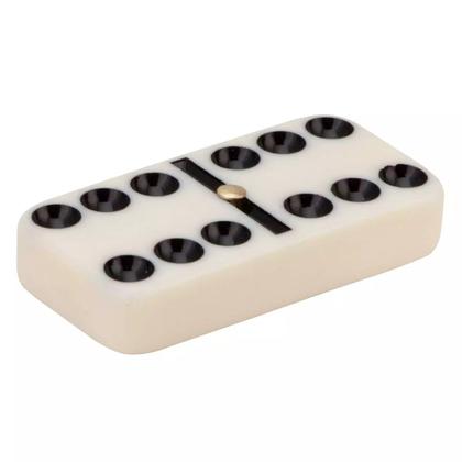 Imagem de Jogo Dominó Resina Profissional Pesado com Estojo 28 peças