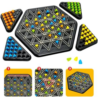 Imagem de Jogo dos Triângulos Estratégico p/ 4 Jogadores