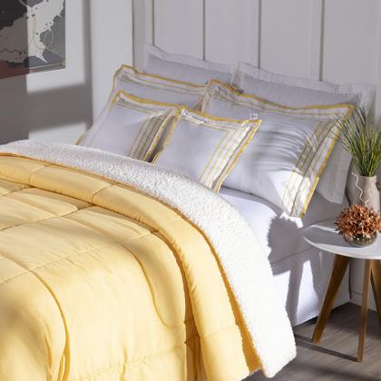 Imagem de Jogo Edredom Queen Extra Macio 400 Fios Dupla Face 5 Peças de Puro Conforto