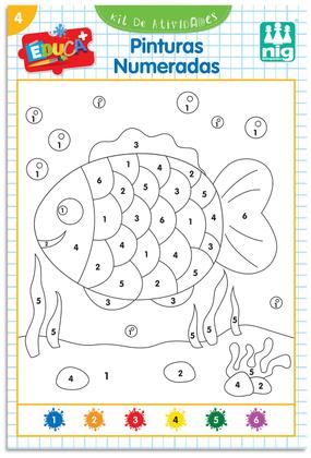 Imagem de Jogo Educativo com Kit Atividades Educação Infantil Nig Brinquedos