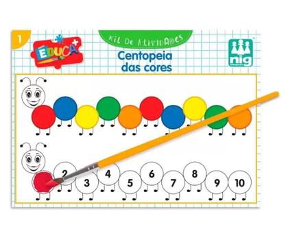 Imagem de Jogo Educativo com Kit Atividades Educação Infantil Nig Brinquedos