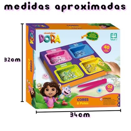 Imagem de Jogo Educativo Cores e Potes Dora Aventureira 0344 Nig Brinquedos 