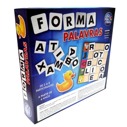 Jogo Educativo Escolar Forma Palavras 8 Cartelas e 160 Letras - Pais e ...