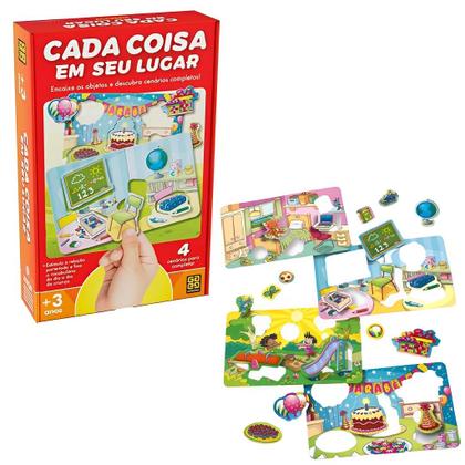 Imagem de Jogo Educativo Infantil Cada Coisa Em Seu Lugar 04420 Grow