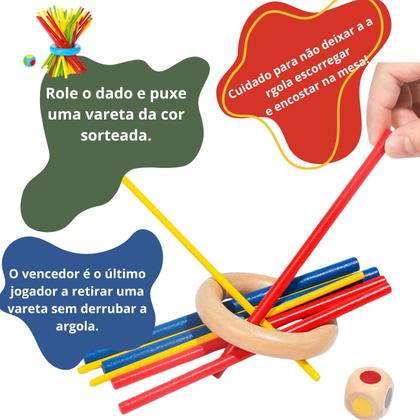 Imagem de Jogo Educativo Tira Varetas - Coordenação e Diversão Interativo Infantil