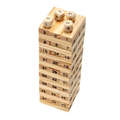 Imagem de Jogo Educativo Torre De Equilíbrio Estilo Jenga Madeira