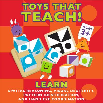 Imagem de Jogo em miniatura MindWare Q-bitz Jr. Jogadores com idades entre 5 e 4 anos