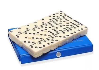 Imagem de Jogo Estojo De Dominó De Osso Profissional Com 28 Peças