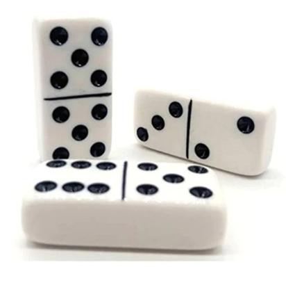 Imagem de Jogo Estojo De Dominó De Osso Profissional Com 28 Peças