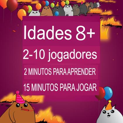 Imagem de  Jogo Exploding Kittens Para a Galera - Até 10 Jogadores