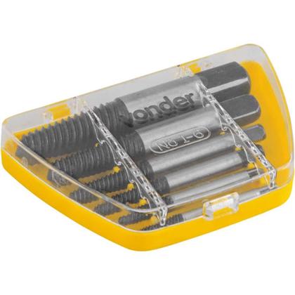 Imagem de Jogo Extrator De Parafuso Quebrado Com 6 Peças Vonder