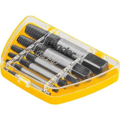 Imagem de Jogo Extrator De Parafuso Quebrado Com 6 Peças Vonder