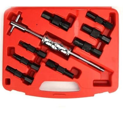 Imagem de Jogo Extrator Rolamento Interno Tipo Pinça Martelete 9 Peças