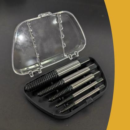 Imagem de Jogo Extrator Saca Parafuso Quebrado Espanado 5 Pçs 3 a 15mm