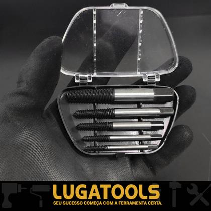 Imagem de Jogo Extrator Saca Parafuso Quebrado Espanado 5 Pçs 3 a 15mm