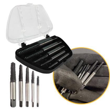 Imagem de Jogo Extrator Saca Parafuso Quebrado Espanado 5 Pçs 3 a 15mm