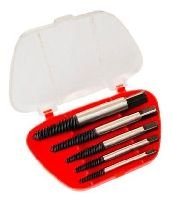 Imagem de Jogo Extrator Saca Parafuso Quebrados Danificados C/ 5 Peças - Lotus