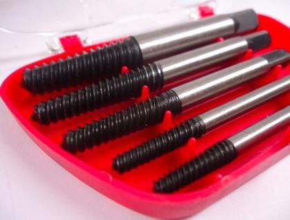 Imagem de Jogo Extrator Saca Parafuso Quebrados Danificados C/ 5 Peças - Lotus