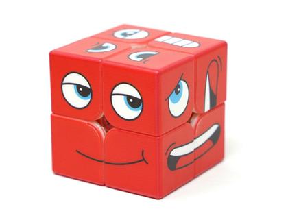 Imagem de Jogo face cube - cubo mágico profissional com 2 cubos e 60 cartas