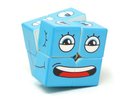 Imagem de Jogo face cube - cubo mágico profissional com 2 cubos e 60 cartas