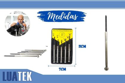 Imagem de Jogo Ferramenta kit Chave precisão 6Pcs Trena Fenda Philips
