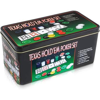 Imagem de Jogo/ Ficha de Poker Profissional em Estojo de Metal Unidade -  Rocie/ WX Gift