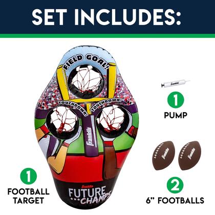 Imagem de Jogo Football Target Toss Franklin Sports Kids com mini bolas