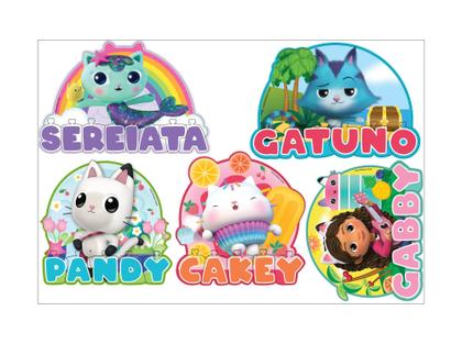 Imagem de Jogo formando os Nomes Gabby