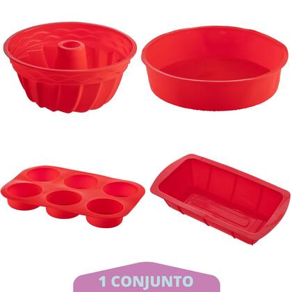 Imagem de Jogo Formas Silicone Redonda Espiral Pães Cupcake Sortida