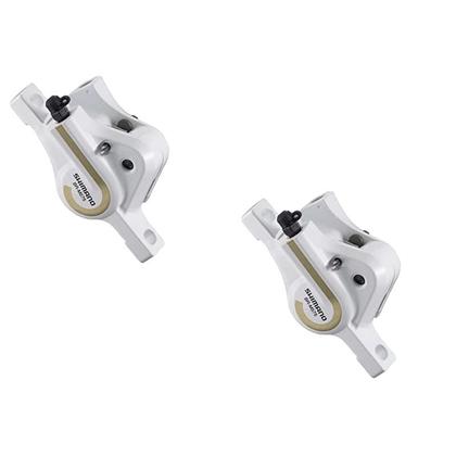 Jogo Freio A Disco Hidraulico Shimano Deore Br-m-575 Branco