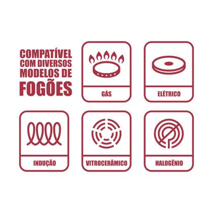 Imagem de Jogo Frigideiras Antiaderente Revestimento Mármore Rose Gold Berlinger Haus Utensílios Cozinha Fritar Grelhar Grelhador Indução 3 peças