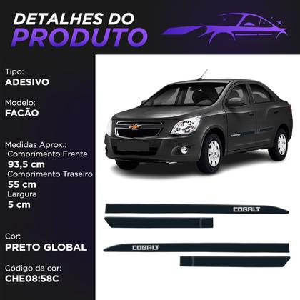 Imagem de Jogo Friso Lateral Cobalt 2012 a 2020 Preto Global