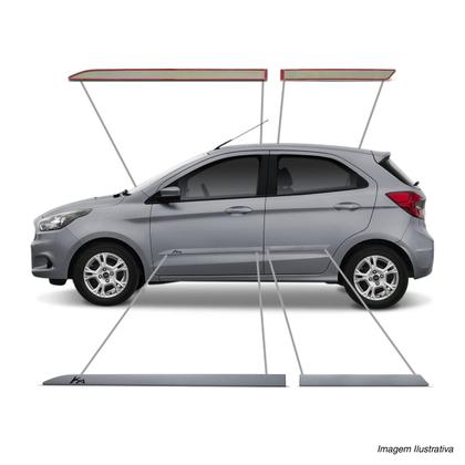 Jogo Friso Lateral Ford Ka 2015 A 2020 Cor Original Facão - SP Imagem de Jogo Friso Lateral Ford Ka 2015 A 2020 Cor Original Facão