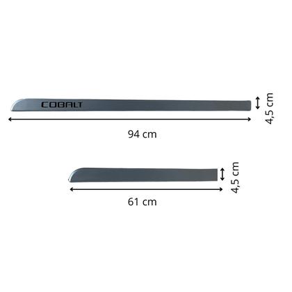 Imagem de Jogo Friso Slim Lateral Chevrolet Cobalt Original com Grafia