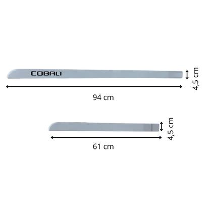 Imagem de Jogo Friso Slim Lateral Chevrolet Cobalt Original com Grafia