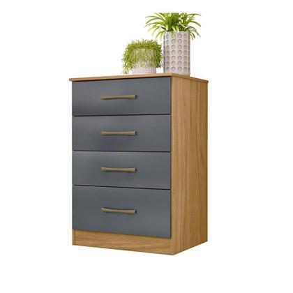 Imagem de Jogo Gaveteiro e Roupeiro Guilin Freijó Cinza