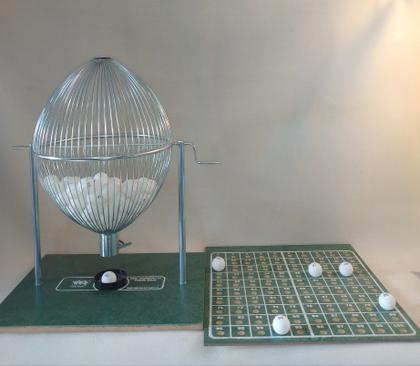 Imagem de Jogo Globo N4 de 1 a 100 com bolas tipo PING PONG CROMADO