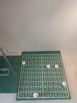 Imagem de Jogo Globo N4 de 1 a 100 com bolas tipo PING PONG CROMADO