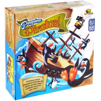Imagem de Jogo Infantil Barco Pirata de Equilibrar Pinguim Art Brink