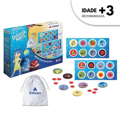 Imagem de Jogo Infantil Bingo das Emoções Divertidamente 12 Cartas Xalingo - 68587