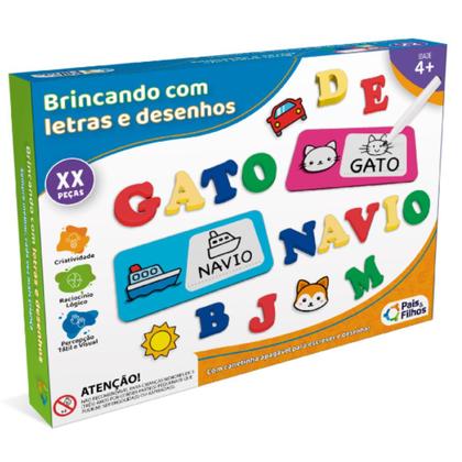 Imagem de Jogo Infantil Brincando com Letras e Desenhos 792956 - Pais & Filhos