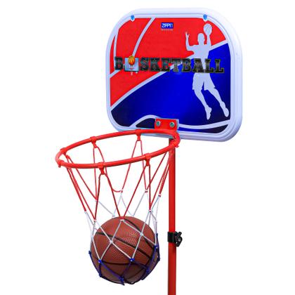 Imagem de Jogo Infantil Cesta De Basquete Com Bomba e Bola Com Aro 8601 - Zippy Toys