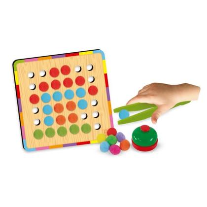 Imagem de Jogo Infantil Mosaico Pompom Montessori Educacional Memória Nig Brinquedos