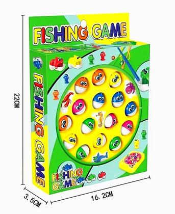 Imagem de Jogo Infantil Pega Peixe Com Varas Brinquedo Pescaria Maluca Colorido