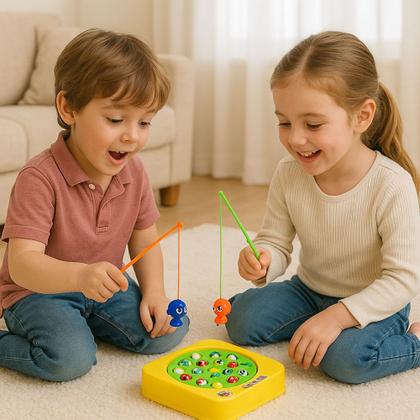 Imagem de Jogo Infantil Pega Peixinho Pescaria Maluca Brinquedo para Família