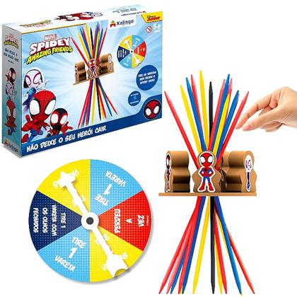 Jogo Infantil Pega Varetas do Spidey Homem Aranha Xalingo Imagem de Jogo Infantil Pega Varetas do Spidey Homem Aranha Xalingo