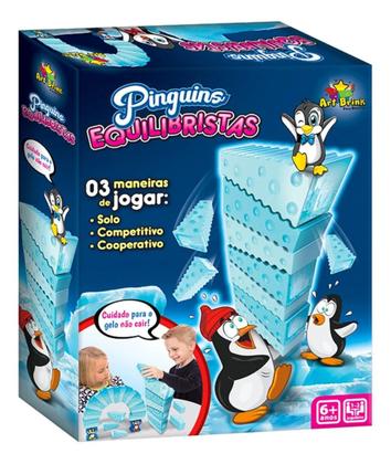 Imagem de Jogo Infantil Pinguim Equilibrista Equilibra Cubos