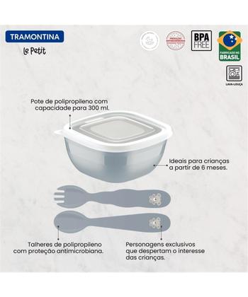 Imagem de Jogo Infantil Tramontina Le Petit Cinza 3 Peças
